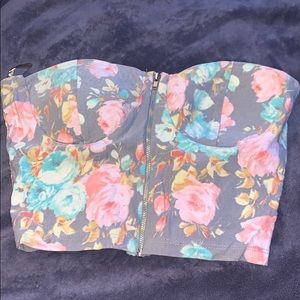 Floral crop top